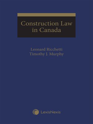 cover image of Construction Law in Canada